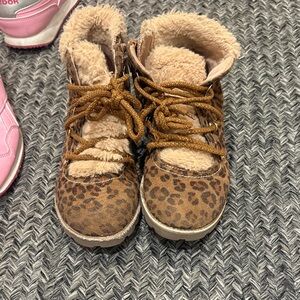 Harper Canyon Leopard Print Kids Boots